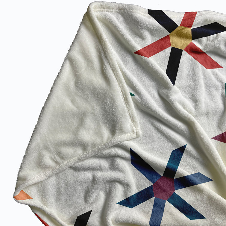 Geometric fleece online blanket